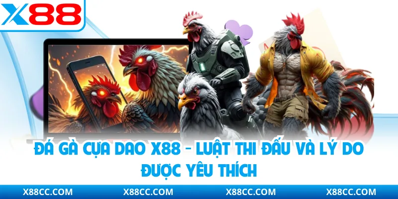 Đá Gà Cựa Dao X88 - Luật Thi Đấu Và Lý Do Được Yêu Thích 1 Đá Gà Cựa Dao X88 - Luật Thi Đấu Và Lý Do Được Yêu Thích
